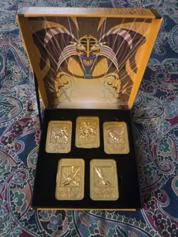 Yugioh exodia the forbidden one 24 karat gold plated ingot set - Image 4