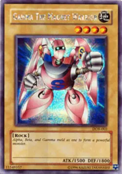 Damaged, English Yu Gi Oh Gamma the Magnet Warrior - DOR-003 - Secret Rare - Unl - Image 1