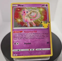 Mew 011/025 Celebrations Holo Rare Pokemon Card NM TCG FAST SHIP - Image 1
