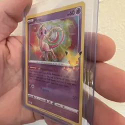 Mew 11/25 SWSH Celebrations Holo Rare Pokemon TCG Card MP small dent 011/025 - Image 5