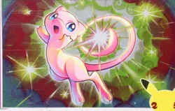 Mew 011/025 Holo Rare Celebrations Pokemon TCG Card MP (Horizontal Print Error) - Image 3