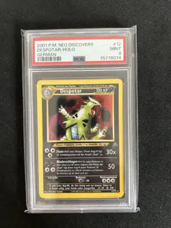 Pokemon Karte Despotar Deutsch Holo 12/75 Neo Entdeckung PSA 9 MINT Discovery - Image 1