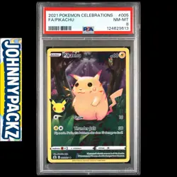 Pokemon TCG - PSA 8 - Celebrations Pikachu 005/025 - Holo Rare Full Art Card - Image 1