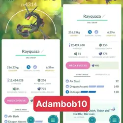 Pokemon Go Shiny Legendary Level 50 3 Move - Lucky Trinket - Trade 20K / 1M Dust - Image 2