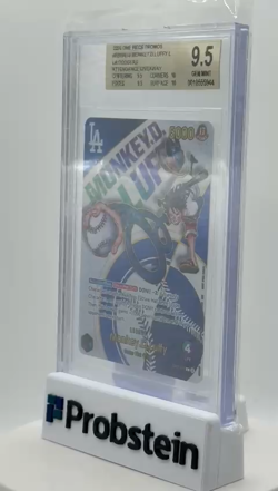 2025 One Piece Promo Dodgers Attendance Giveaway Monkey D. Luffy BGS 9.5 GEM MT - Image 2