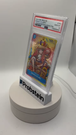 2024 One Piece EN Convention Exclusive Foil #043 Monkey D. Luffy PSA 10 GEM MINT - Image 2