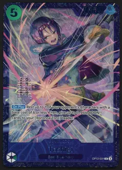 2025 One Piece Tashigi OP12-031 Treasure Cup TOP 16 Prize Promo Card English - Image 1