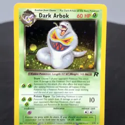 1999 Pokemon Dark Arbok Holo Rare 2/82 Team Rocket WOTC Card Vintage EX+/NM - Image 1