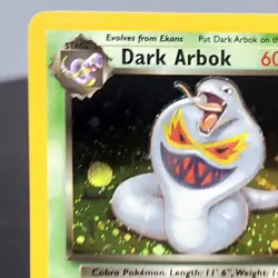 1999 Pokemon Dark Arbok Holo Rare 2/82 Team Rocket WOTC Card Vintage EX+/NM - Image 2
