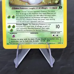 1999 Pokemon Dark Arbok Holo Rare 2/82 Team Rocket WOTC Card Vintage EX+/NM - Image 4