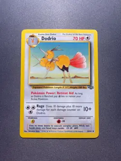 Pokemon TCG Dodrio Jungle 34/64 Unlimited 1999-2000 Wizards Base Set - Image 1