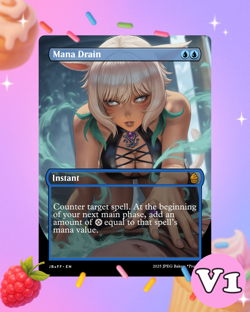 Mana Drain | MTG x Final Fantasy Premium Art Card - Image 1