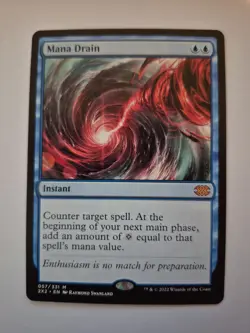 1x Mana Drain Near Mint, English Double Masters 2022 MTG Magic 057 NM x1 - Image 1