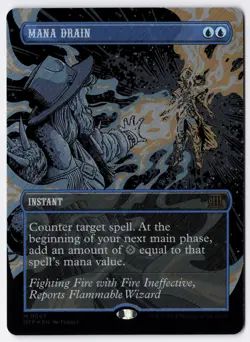 Mana Drain - Textured Foil - MTG Outlaws of Thunder Junction: Breaking News - Image 1