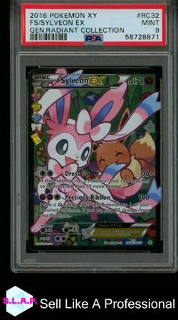 FA/SYLVEON EX POKEMON XY GENERATIONS RADIANT COLL 2016 RC32 PSA 9 - Image 1