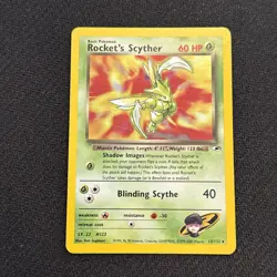 Pokemon Vintage Holo Rocket’s Scyther 13/132 Gym Heroes WotC 2000 - Image 1