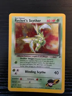 Rocket's Scyther 13/132 Holo Gym Heroes Pokemon TCG MP Moderately Played English - Image 1
