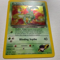 Pokemon TCG Rocket's Scyther Gym Heroes 13/132 Unlimited Holo Rare Light Play - Image 2