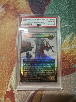 2025 MTG Final Fantasy Terra Magical Adept Artist Borderless FOIL 0323 PSA 10 - Image 1