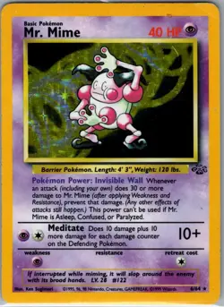 Mr. Mime 6/64 Holo Jungle - Pokemon Card - LP - Image 1