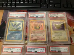 Pokemon TCG holo rares Jungle & Fossil PSA 8 Lot 6 cards - Image 3