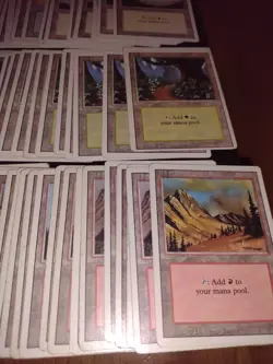 MTG Revised Lands 135 Card Lot MP/HP Condition MAGIC THE GATHERING - Image 3