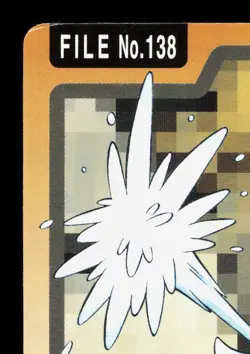 Omanyte NO. 138 Bandai Carddass Series 3-4 MP Japanese Pokemon Card TCG - Image 2