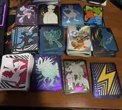 Over 400 Pokemon Card Sleeves - Lot Of 12 Different Pokemon Style Sleeves - Image 1