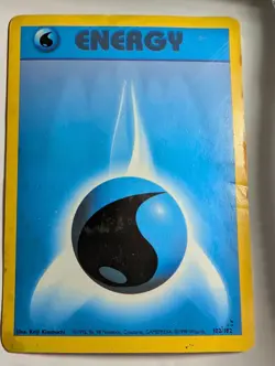 Water Energy 102/102 Base Set Pokemon Card - Image 1