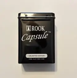ROOK - Capsule (Black Steel Alloy Deck Case For Trading Cards, CCG/TCG, 2002) - Image 1