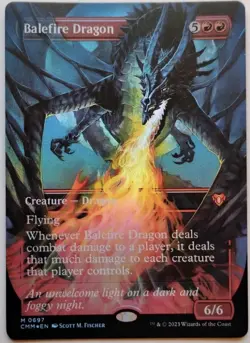 Balefire Dragon (Borderless) Commander Masters Foil - Image 1