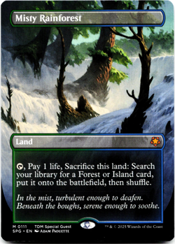 Misty Rainforest (Borderless) - [Special Guests] Magic MTG NM 🌳💧 - Image 1