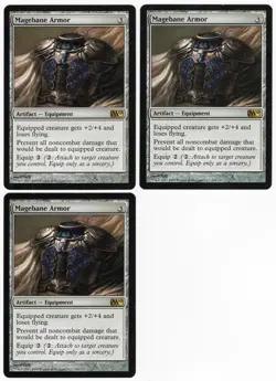 Magebane Armor x3 3x M10 Core Set 2010 Colorless Rare Artifact MTG SP - NM AZ2 - Image 1