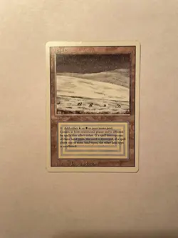 MTG Tundra Dual Land | Revised | Moderate Play - Dirt front - Back LP - Image 1
