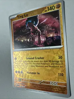 Pokemon TCG * SV Twilight Masquerade * 110/167 Ting-Lu REVERSE HOLO Rare * NM - Image 2