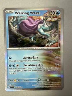 Pokemon TCG * SV Twilight Masquerade * 63/167 Walking Wake Holo Rare * NM - Image 1