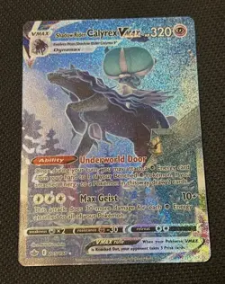 Pokemon TCG Chilling Reign 205/198 Shadow Ryder Calyrex VMAX Alternate Art - NM - Image 1