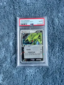 2004 Pokemon Tyranitar EX Holo Pop Series 1 17/17 PSA 8 - Image 1