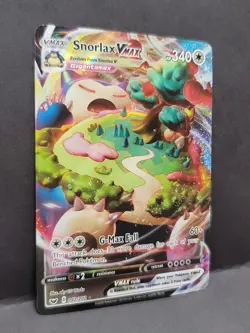 Pokemon TCG Snorlax VMAX 142/202 Sword & Shield Base Set - Image 2