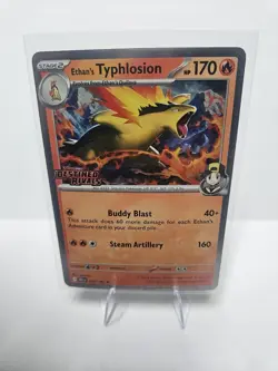 Pokemon TCG Ethan’s Typhlosion 034/182 SV10: Destined Rivals Stamped Promo NM - Image 1