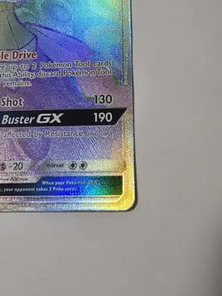 Genesect GX Rainbow (Secret) 224/214 SM - Lost Thunder Holo Pokemon TCG NM - Image 2