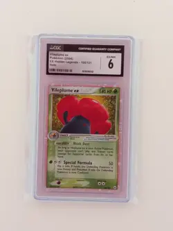 2004 Pokemon EX Hidden Legends Vileplume ex Holo 100/101 CGC 6 - Image 1