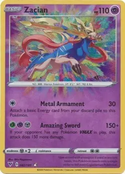 Zacian (082/185) Amazing Rare | Pokemon TCG SWSH Vivid Voltage | Near Mint - Image 1