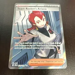 Pokemon TCG Team Rocket's Ariana 224/182 Destined Rivals Full Art Holo English - Image 1