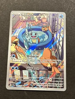 2024 POKEMON SCARLET & VIOLET STELLAR CROWN SQUIRTLE ILLUSTRATION RARE #148/142 - Image 1