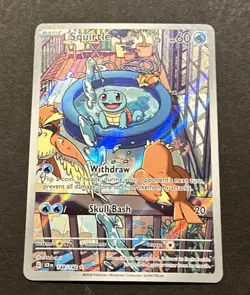 2024 POKEMON SCARLET & VIOLET STELLAR CROWN SQUIRTLE ILLUSTRATION RARE #148/142 - Image 4