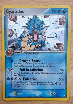 Pokemon Gyarados TCG Holo Rare 8/107 Deoxys MP 2005 Card - Image 1