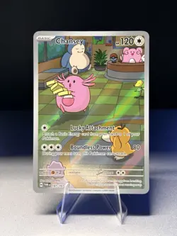 Pokemon Chansey Illustration Twilight Masquerade Rare Card 187/167 NM Condition - Image 1