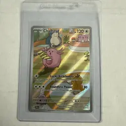 Pokemon Chansey Illustration Twilight Masquerade Rare Card 187/167 NM Condition - Image 3