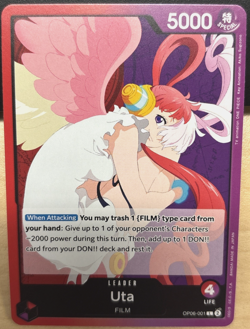 One Piece Wings of the Captain OP06-001 Uta LEADER ENGLISH - Image 1